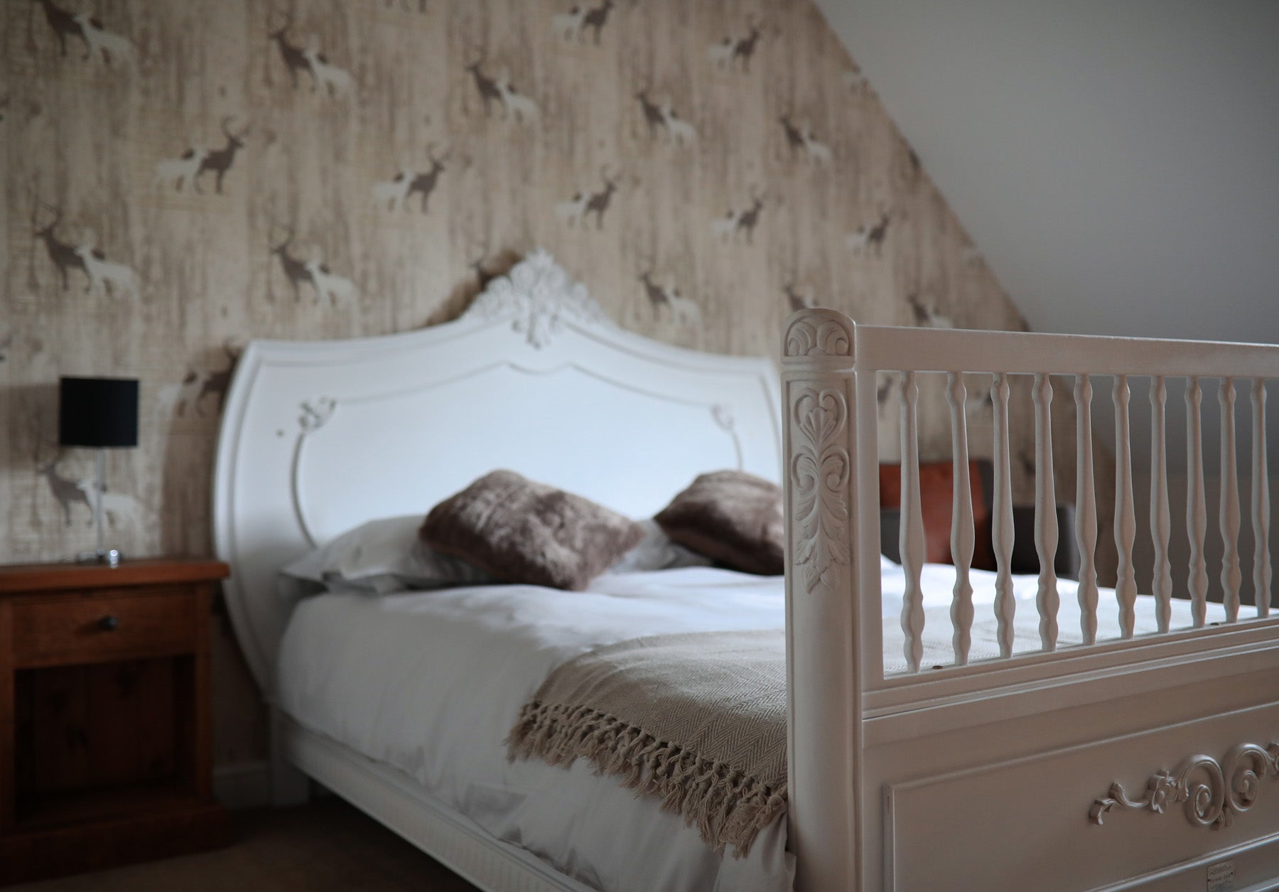 Louis French Cot Bed in White. Free Delivery & Assembly.